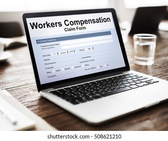 Workers Compensation Claim Form Insurance Concept