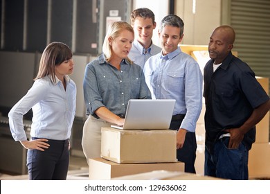 Workers In Distribution Warehouse