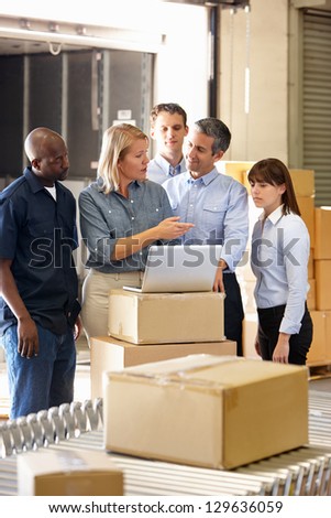Workers In Distribution Warehouse