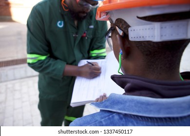 Workers With Job Hazard Analysis Book