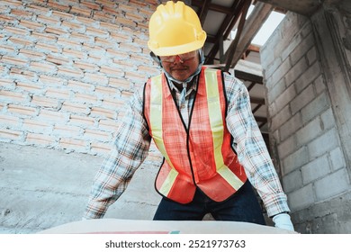 Workers are moving construction materials and equipment on the job site during active working hours.