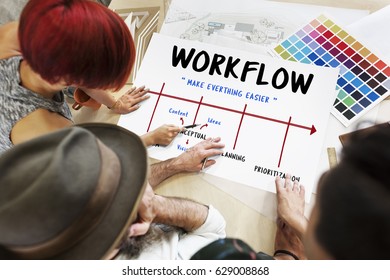Workflow Be Creative Process Icon