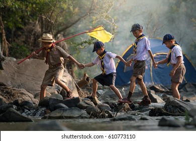 Working As A Boy Scout Boy Team