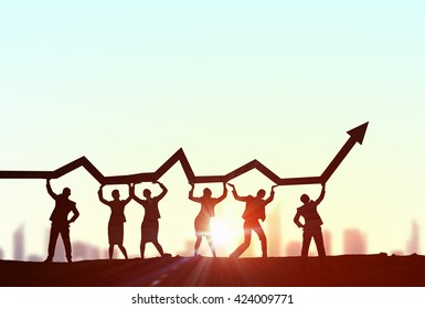 Working in collaboration for success - Shutterstock ID 424009771