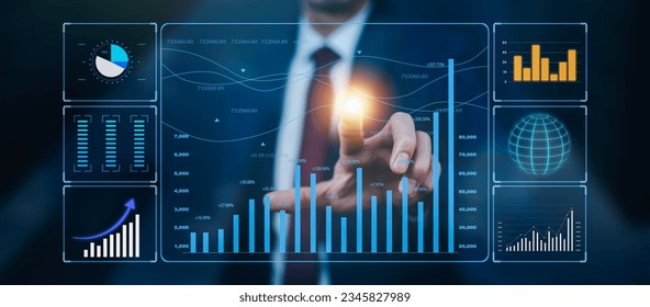 Working Data Analytics and Data Management Systems and Metrics connected to corporate strategy database for Finance, Intelligence,  Business Analytics with Key Performance Indicators, 