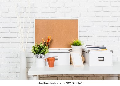 Working Desk, Stationary, Cork Board