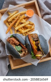 Working from home and eating at home. Design Your Burger. Every food businesses jumping on the bandwagon to cater for home delivery food service - Shutterstock ID 2058816569