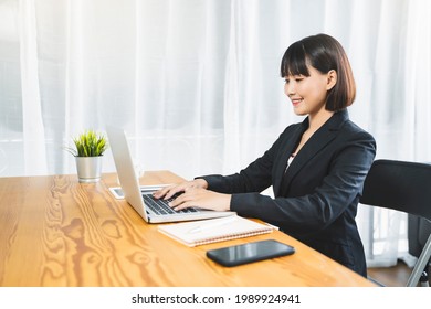 Working At Home Modern Office Businesswoman Meeting Team Online Video Chat Conference Discussing Planning View Of A Person Wearing A Suit Or Business Wear On Top And Sweatpants Or Boxers On Bottom