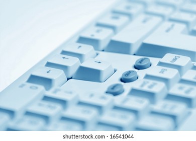 working keyboard macro close up