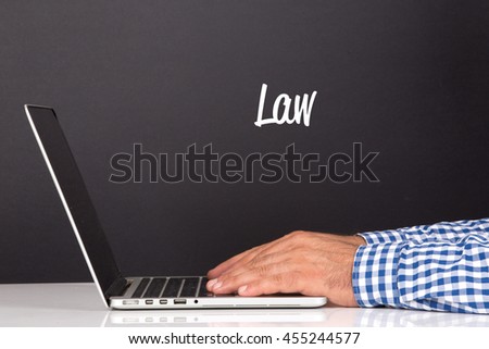 WORKING OFFICE COMMUNICATION PEOPLE USING COMPUTER LAW CONCEPT