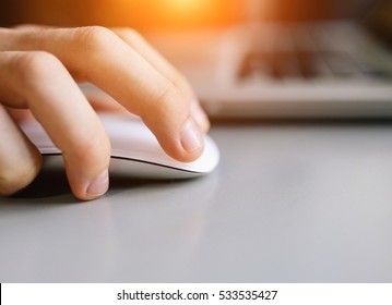 Working in the office on laptop business concept - Shutterstock ID 533535427