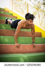 Working out man