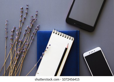 working place flatlay