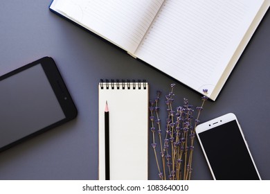 working place flatlay