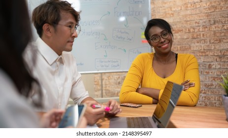 Working Together Cooperation Team Employee Office Stock Photo ...