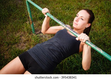 Workout in a park.