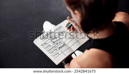 Workout Training Exercise Plan And Daily Schedule