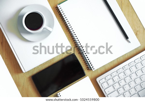 Workplace Desk Clean Tidy Neat Office Stock Photo Edit Now