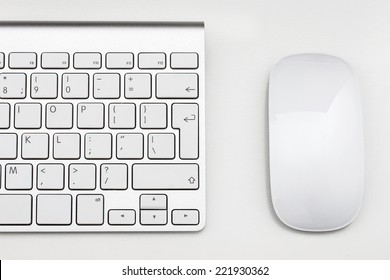 Workplace With Keyboard And Mouse