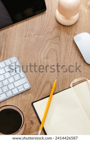workplace, keyboard, tablet, computer mouse
