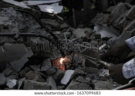 Similar – Image, Stock Photo On the ruins of the past…