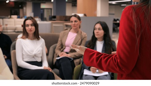 Workshop on dealing with workplace conflicts. Addressing tensions, stress management. Insightful session on conflict resolution, improving office dynamics. Focus on reducing workplace stress. - Powered by Shutterstock