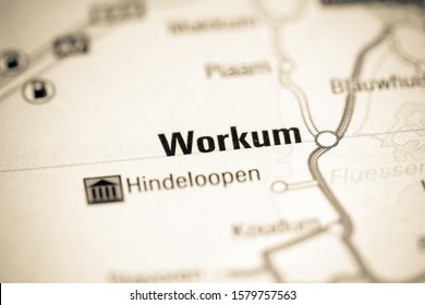 Workum. Netherlands on a map