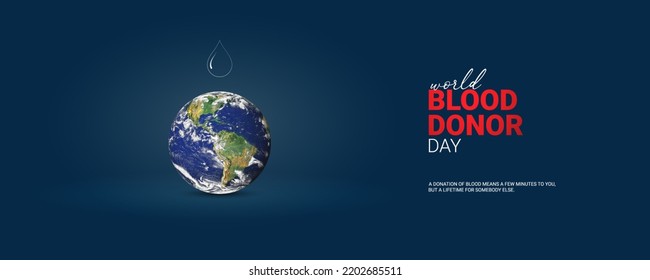 World Blood Donor Day, June 14th Creative Concept