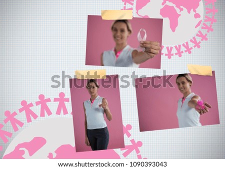 World Breast Cancer Awareness Photo Collage