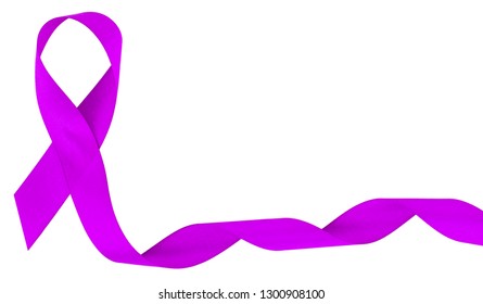 World cancer day, lavender purple ribbons for raising awareness of all kind tumors supporting people living with illness. - Shutterstock ID 1300908100