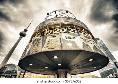 World Clock At Alexanderplatz, Berlin, Germany