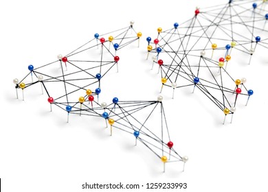 World Map Networking3d Illustration Concept International Stock ...