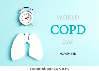 World Copd Day Concept Lung Symbol Stock Photo 1537165340 