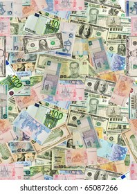 World Currencies Background (seamless).