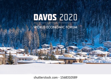 World  Economic Forum 2020 In DAVOS, SWITZERLAND.