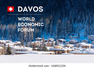 World  Economic Forum 2020 In DAVOS, SWITZERLAND.