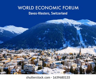 World  Economic Forum 2020 In DAVOS, SWITZERLAND.