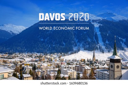 World  Economic Forum 2020 In DAVOS, SWITZERLAND.