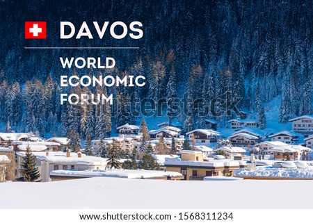 World  Economic Forum 2020 in DAVOS, SWITZERLAND.