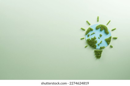 World environment day, earth day, save earth and eco concept. Concept of handmade globe on pastel background. - Shutterstock ID 2274624819