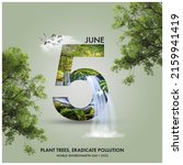 World Environment Day, Importance of protecting nature. Concept of the Environment World Earth Day Banner.