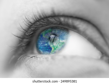 world in eye