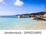 World famous beautiful granite beach in the beautiful Eden of Indian Ocean