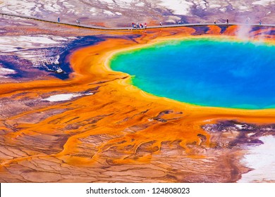 La famosa primavera del Grand Prismatico nel Parco Nazionale di Yellowstone