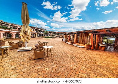 World Famous Piazzetta In Porto Cervo, Italy