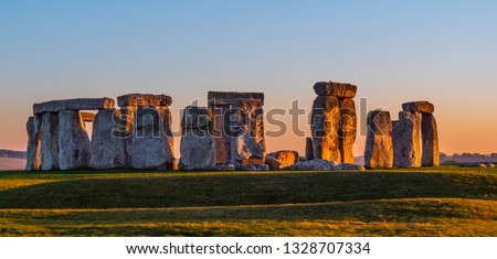 World famous rocks of Stonehenge in England - travel photography