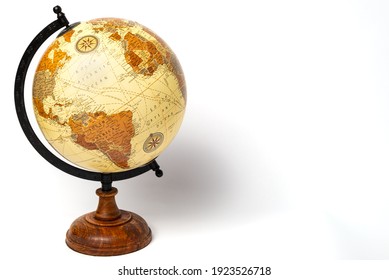 World globe one a white background 