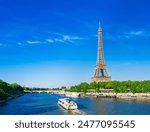 World Heritage: The Seine River and the Eiffel Tower in Paris