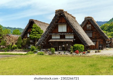 World heritage site - The Historical Village of Shirakawa-go, Gifu, Japan.