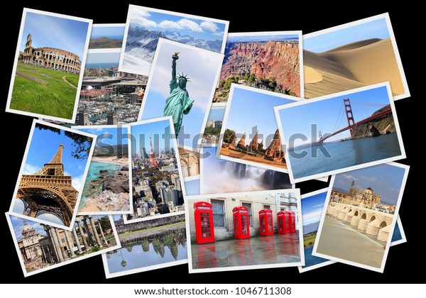 World Landmarks Collage Photo Stack United Stock Photo (Edit Now ...